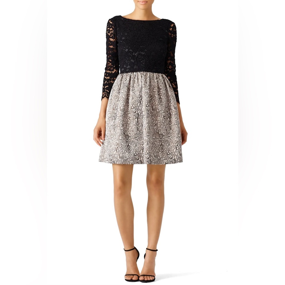 NWOT ERIN Erin Fetherston Black Lace Polly Dress Women’s Size 2 - Picture 3 of 17